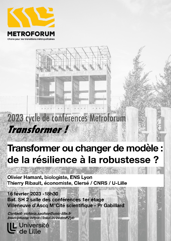 Affiche de la conférence Transformer ! organisée par Metroforum